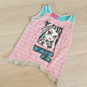 2015 Monster Hugh Frankie Stein Sleeveless Lace Trim Shirt,‎ Size 4